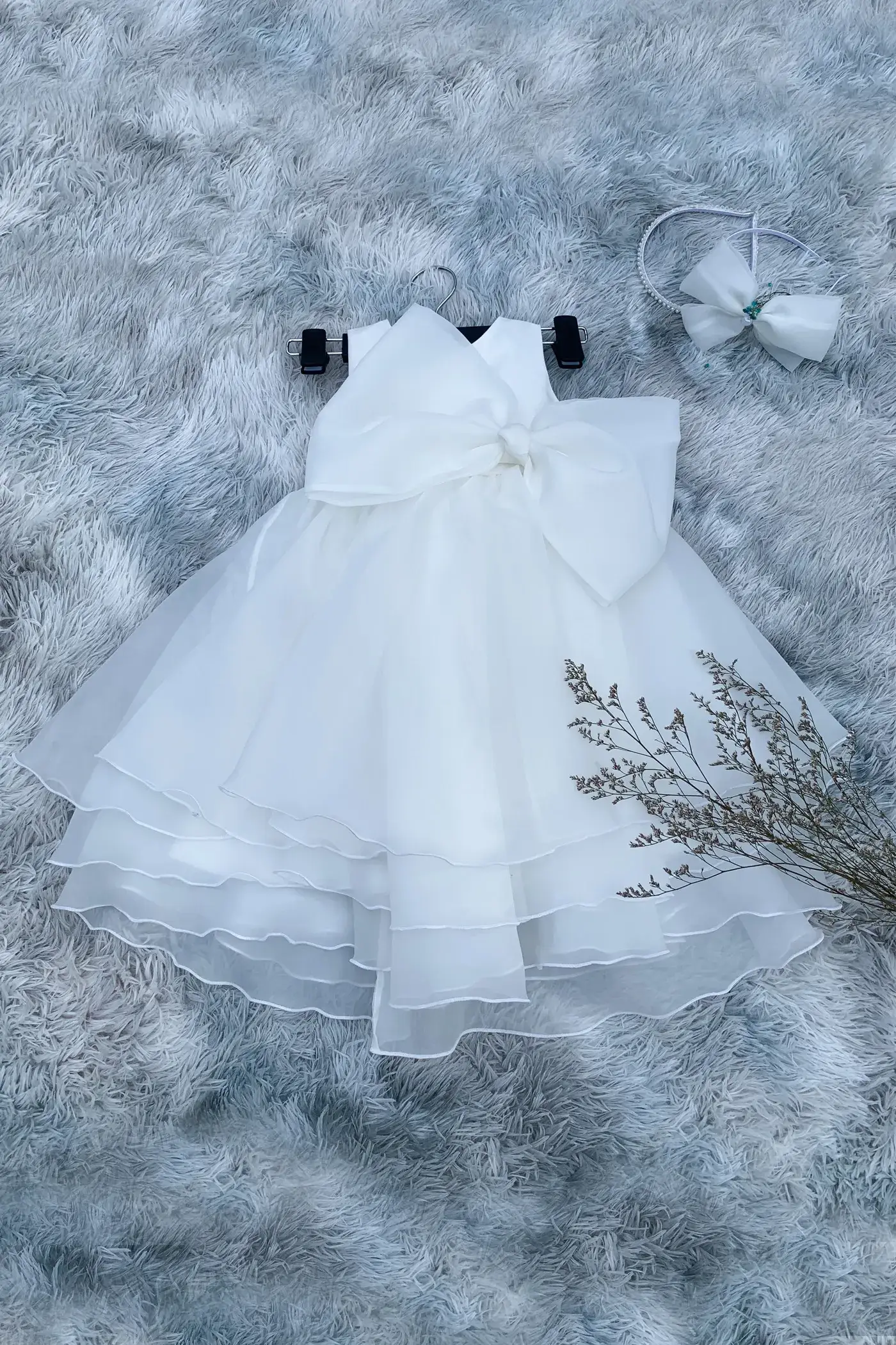 váy công chúa organza cho bé
