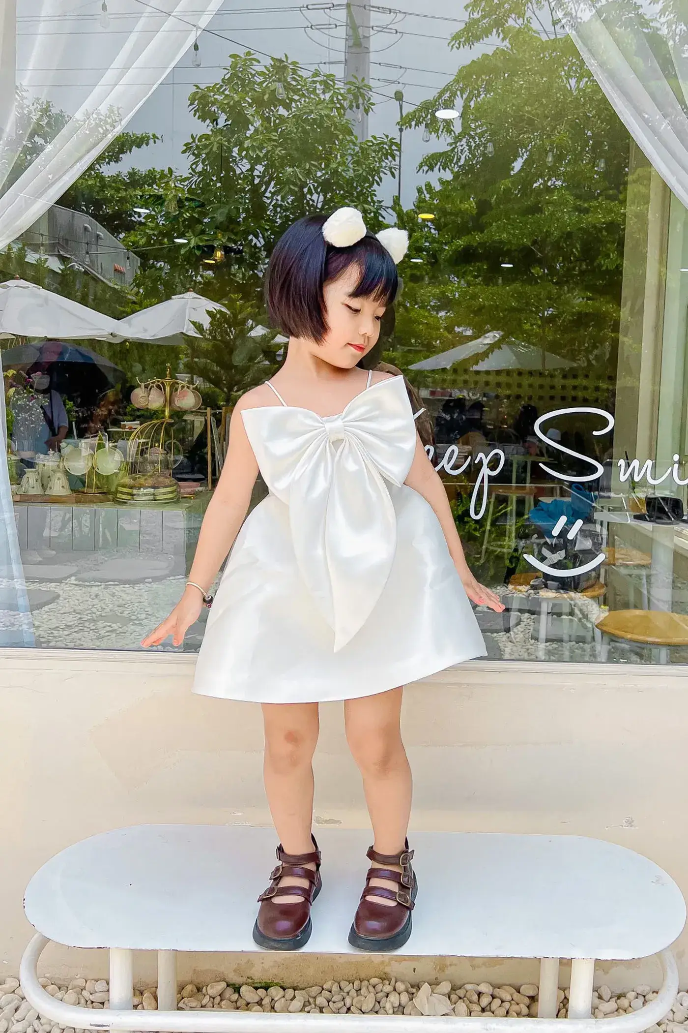 váy nơ lớn cho bé gái