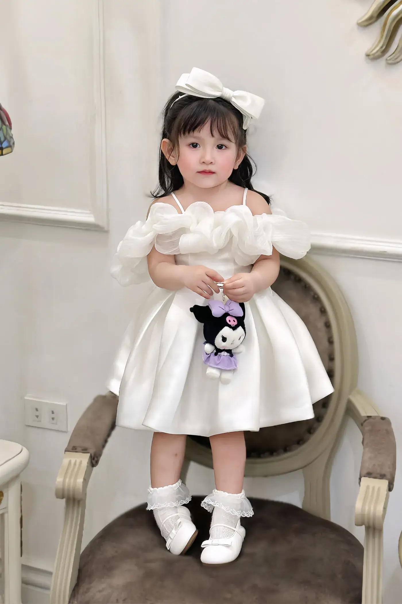 váy tay phồng cho bé