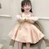 đầm phồng 4 lớp màu hồng cho bé